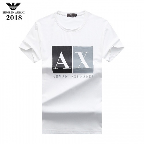 Armani T-Shirts Short Sleeved For Men #842791 $25.00 USD, Wholesale Replica Armani T-Shirts