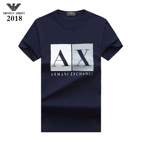 Armani T-Shirts Short Sleeved For Men #842792 $25.00 USD, Wholesale Replica Armani T-Shirts