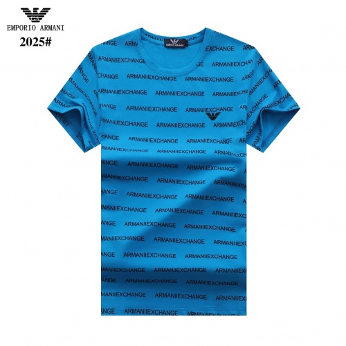 Armani T-Shirts Short Sleeved For Men #842797 $25.00 USD, Wholesale Replica Armani T-Shirts