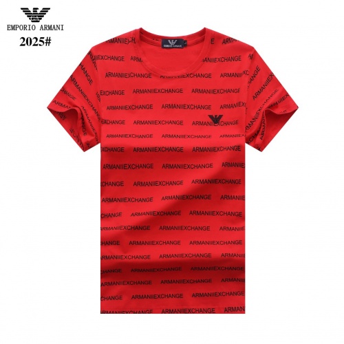 Armani T-Shirts Short Sleeved For Men #842798 $25.00 USD, Wholesale Replica Armani T-Shirts