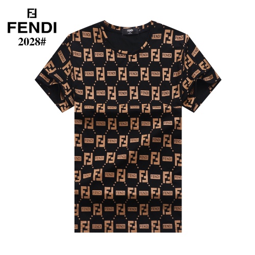 Fendi T-Shirts Short Sleeved For Men #842809 $25.00 USD, Wholesale Replica Fendi T-Shirts