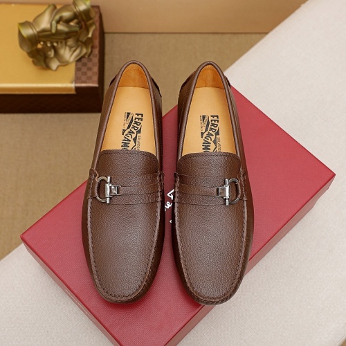 Ferragamo Leather Shoes For Men #842927 $68.00 USD, Wholesale Replica Salvatore Ferragamo Leather Shoes