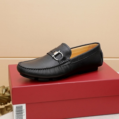 Replica Ferragamo Leather Shoes For Men #842928 $68.00 USD for Wholesale