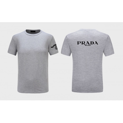 Prada T-Shirts Short Sleeved For Men #843579 $27.00 USD, Wholesale Replica Prada T-Shirts