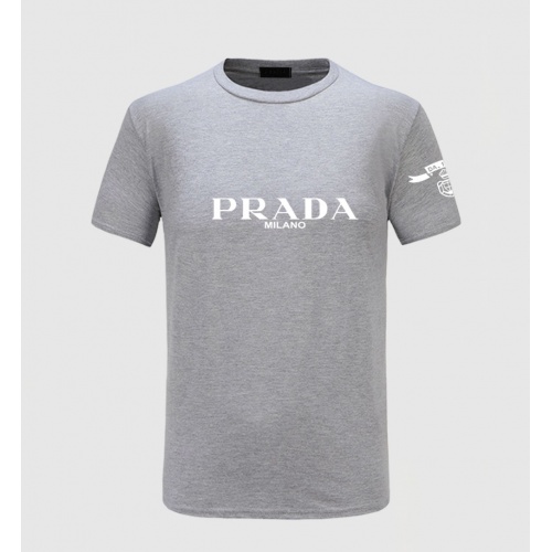 Prada T-Shirts Short Sleeved For Men #843580 $27.00 USD, Wholesale Replica Prada T-Shirts