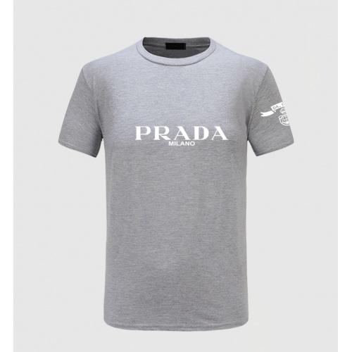 Prada T-Shirts Short Sleeved For Men #843580 $27.00 USD, Wholesale Replica Prada T-Shirts