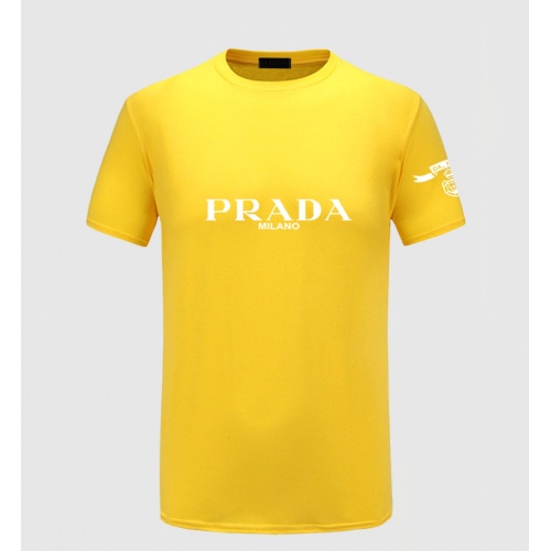 Prada T-Shirts Short Sleeved For Men #843584 $27.00 USD, Wholesale Replica Prada T-Shirts