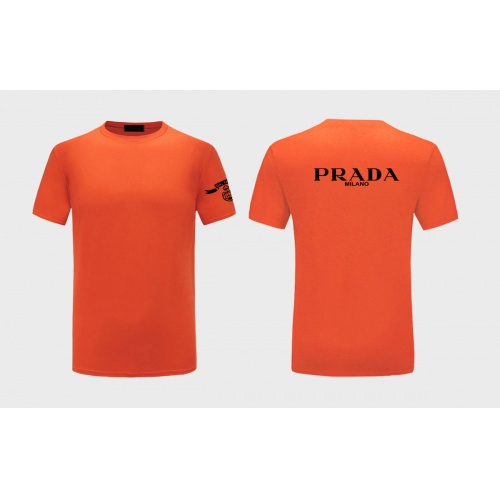 Prada T-Shirts Short Sleeved For Men #843585 $27.00 USD, Wholesale Replica Prada T-Shirts