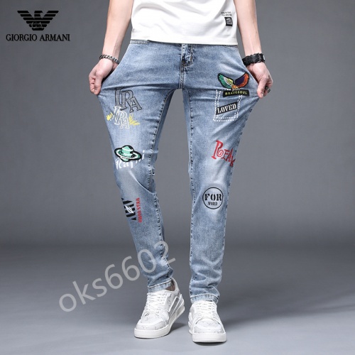 Replica Armani Jeans For Men #843670 $48.00 USD for Wholesale