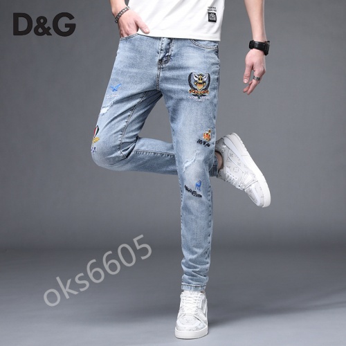 Replica Dolce & Gabbana D&G Jeans For Men #843679 $48.00 USD for Wholesale