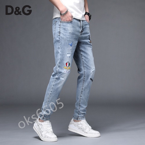 Replica Dolce & Gabbana D&G Jeans For Men #843679 $48.00 USD for Wholesale