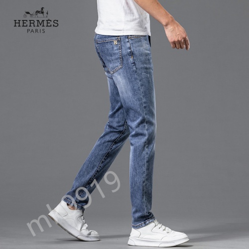 Replica Hermes Jeans For Men #843683 $48.00 USD for Wholesale