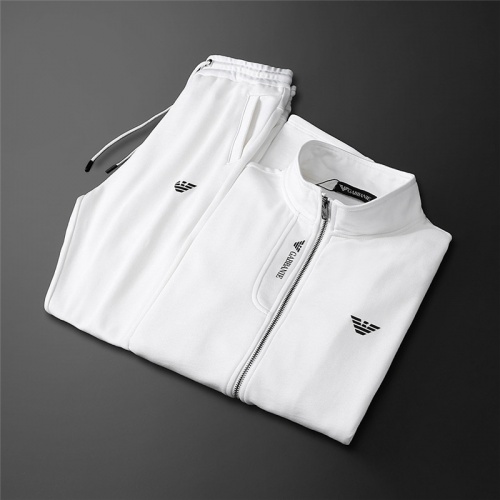 Replica Armani Tracksuits Long Sleeved For Men #843716 $85.00 USD for Wholesale