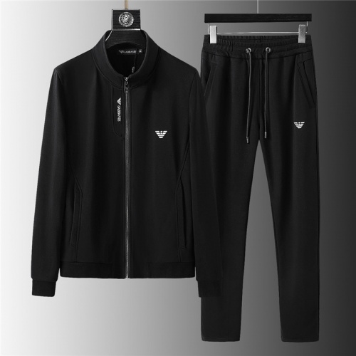 Armani Tracksuits Long Sleeved For Men #843717 $85.00 USD, Wholesale Replica Armani Tracksuits