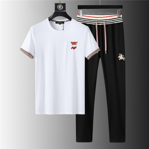 Burberry Tracksuits Short Sleeved For Men #843902 $64.00 USD, Wholesale Replica Burberry Tracksuits
