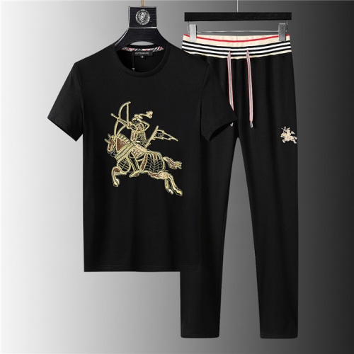 Burberry Tracksuits Short Sleeved For Men #843908 $64.00 USD, Wholesale Replica Burberry Tracksuits