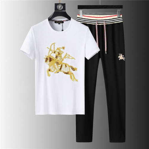 Burberry Tracksuits Short Sleeved For Men #843909 $64.00 USD, Wholesale Replica Burberry Tracksuits