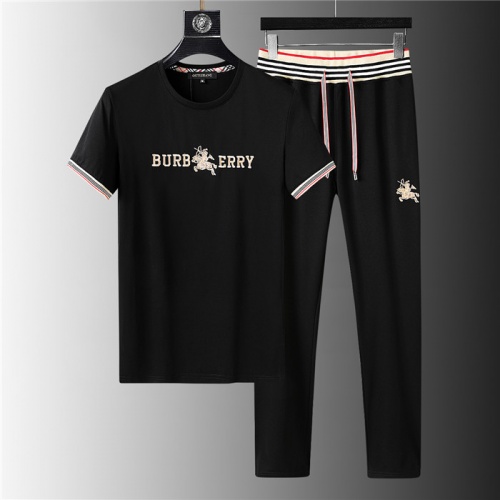 Burberry Tracksuits Short Sleeved For Men #843910 $64.00 USD, Wholesale Replica Burberry Tracksuits