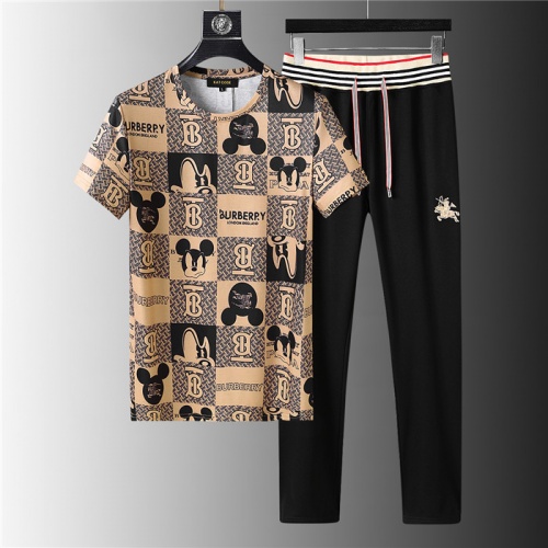 Burberry Tracksuits Short Sleeved For Men #843914 $64.00 USD, Wholesale Replica Burberry Tracksuits