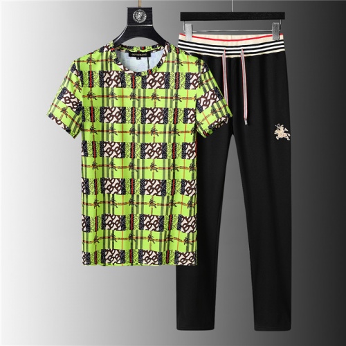 Burberry Tracksuits Short Sleeved For Men #843940 $64.00 USD, Wholesale Replica Burberry Tracksuits