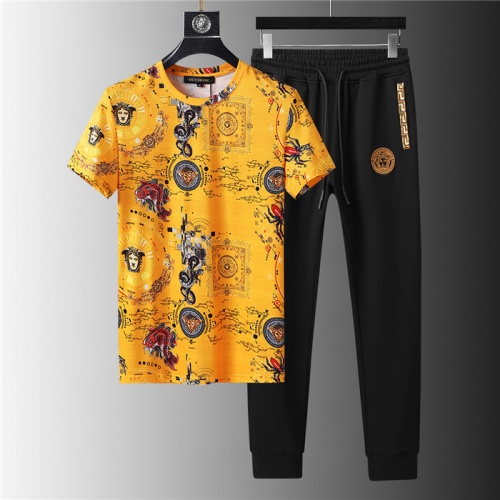 Versace Tracksuits Short Sleeved For Men #844130 $64.00 USD, Wholesale Replica Versace Tracksuits