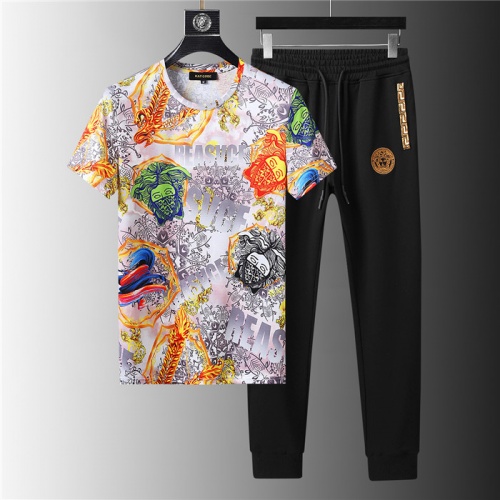 Versace Tracksuits Short Sleeved For Men #844138 $64.00 USD, Wholesale Replica Versace Tracksuits