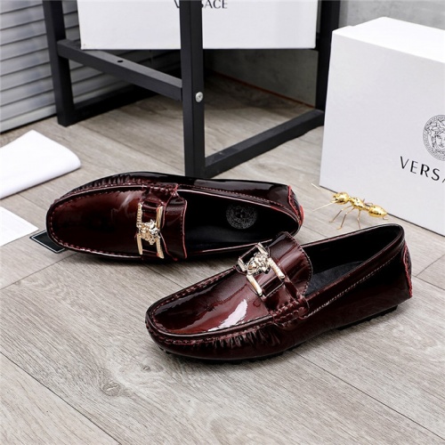 Replica Versace Leather Shoes For Men #844189 $68.00 USD for Wholesale