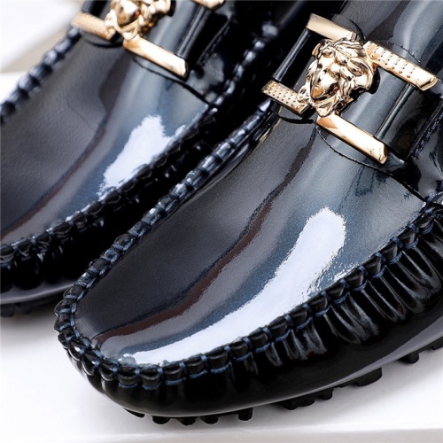 Replica Versace Leather Shoes For Men #844190 $68.00 USD for Wholesale