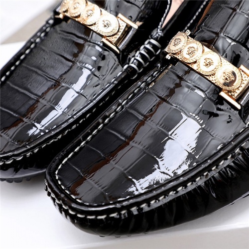 Replica Versace Leather Shoes For Men #844192 $68.00 USD for Wholesale