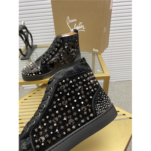 Replica Christian Louboutin High Tops Shoes For Men #844238 $98.00 USD for Wholesale