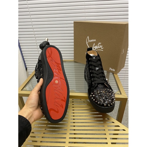 Replica Christian Louboutin High Tops Shoes For Men #844238 $98.00 USD for Wholesale