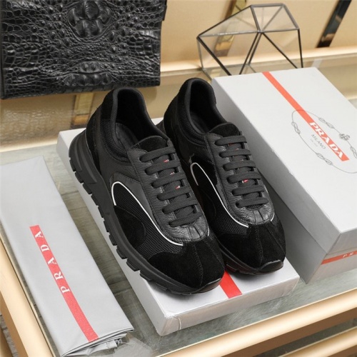 Replica Prada Casual Shoes For Men #844343 $98.00 USD for Wholesale