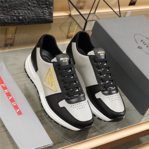Replica Prada Casual Shoes For Men #844345 $98.00 USD for Wholesale