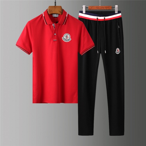 Moncler Tracksuits Short Sleeved For Men #844366 $68.00 USD, Wholesale Replica Moncler Tracksuits