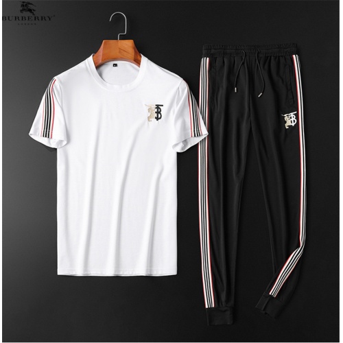 Burberry Tracksuits Short Sleeved For Men #844381 $68.00 USD, Wholesale Replica Burberry Tracksuits