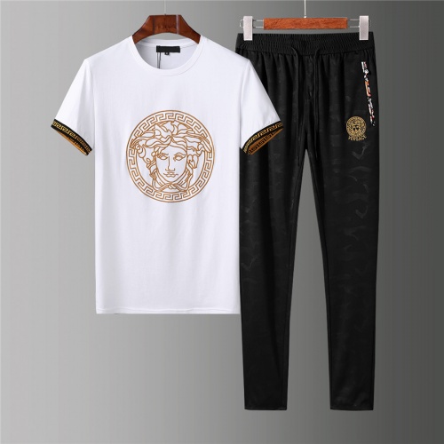 Versace Tracksuits Short Sleeved For Men #844387 $68.00 USD, Wholesale Replica Versace Tracksuits