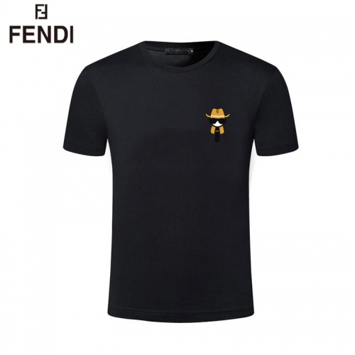 Fendi T-Shirts Short Sleeved For Men #844462 $25.00 USD, Wholesale Replica Fendi T-Shirts