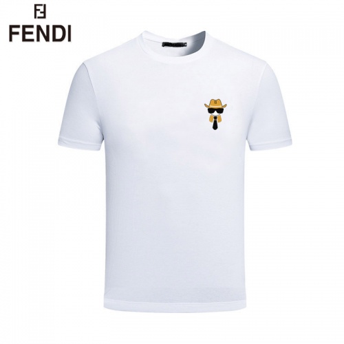 Fendi T-Shirts Short Sleeved For Men #844463 $25.00 USD, Wholesale Replica Fendi T-Shirts