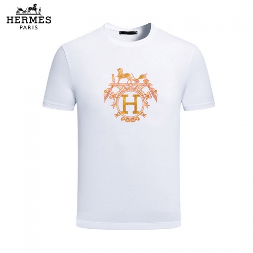 Hermes T-Shirts Short Sleeved For Men #844473 $25.00 USD, Wholesale Replica Hermes T-Shirts