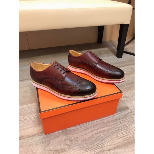 Replica Prada Leather Shoes For Men #844525 $88.00 USD for Wholesale