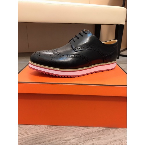 Replica Prada Leather Shoes For Men #844526 $88.00 USD for Wholesale