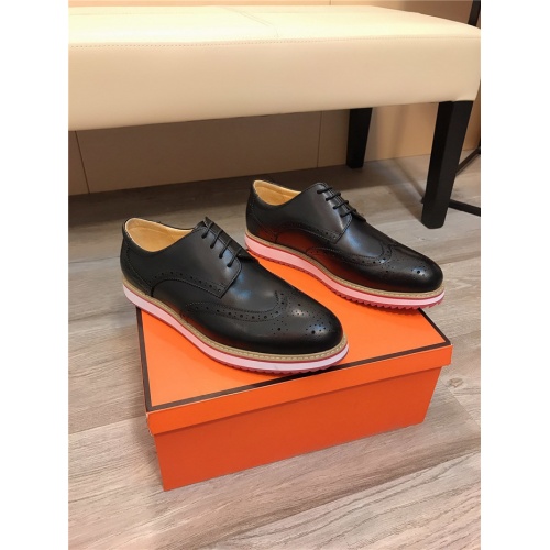 Replica Prada Leather Shoes For Men #844526 $88.00 USD for Wholesale