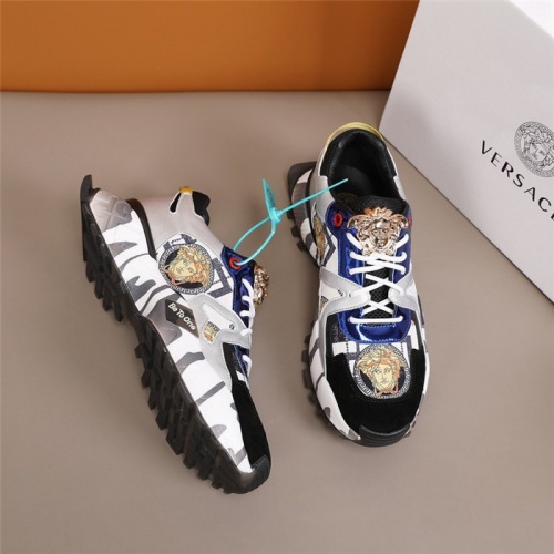 Replica Versace Casual Shoes For Men #844846 $88.00 USD for Wholesale