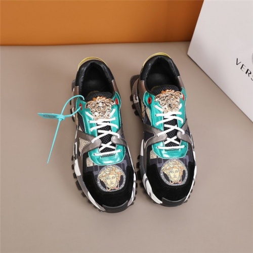 Replica Versace Casual Shoes For Men #844847 $88.00 USD for Wholesale