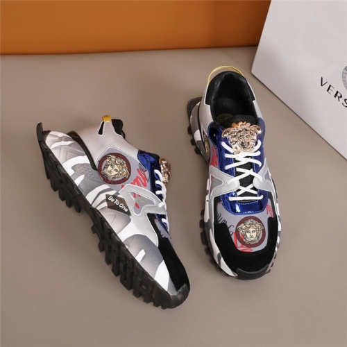 Replica Versace Casual Shoes For Men #844856 $88.00 USD for Wholesale