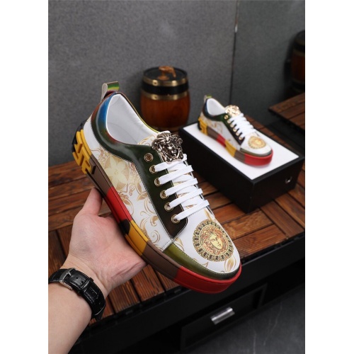 Replica Versace Casual Shoes For Men #844878 $76.00 USD for Wholesale