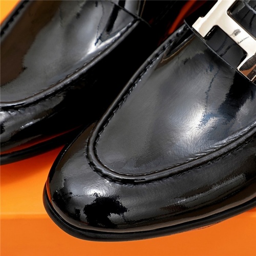 Replica Hermes Leather Shoes For Men #844924 $80.00 USD for Wholesale