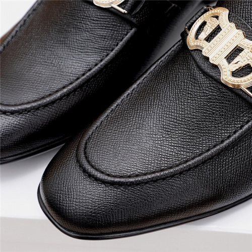 Replica Versace Leather Shoes For Men #844928 $80.00 USD for Wholesale