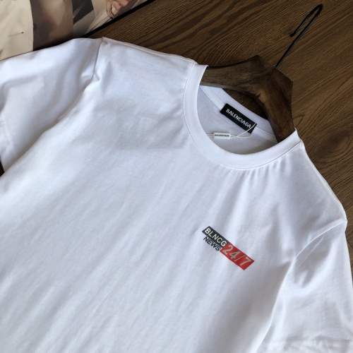 Replica Balenciaga T-Shirts Short Sleeved For Men #845238 $27.00 USD for Wholesale