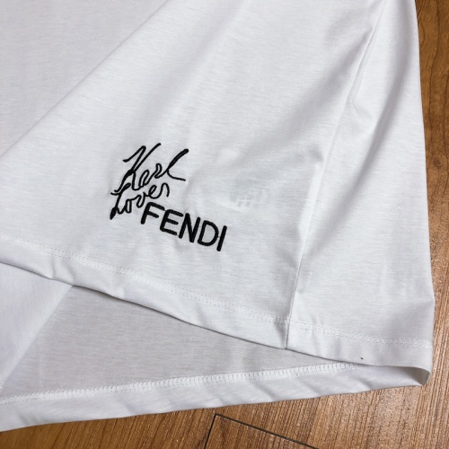 Replica Fendi T-Shirts Short Sleeved For Men #845248 $27.00 USD for Wholesale
